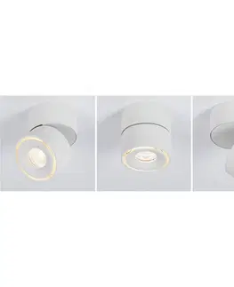 Bodové svetlá Paulmann Paulmann Spircle nadstavbové LED svetlo biela mat.