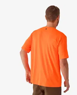 mikiny Priedušné tričko 300 oranžové fluorescenčné