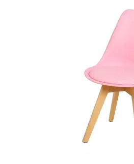 Kuchynské stoličky CROSS II jedálenská stolička, ružová