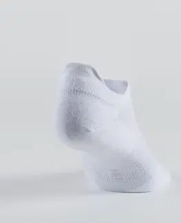 bedminton Športové ponožky RS 160 nízke biele 3 páry