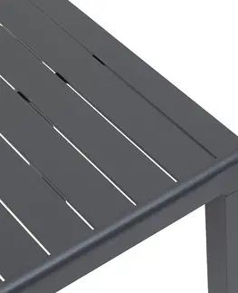 Stolčeky Hliníkový stôl ACAPULCO 161x74 cm (antracit)