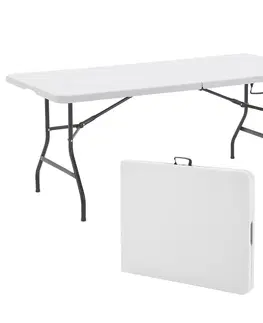 Jedálenské stoly Juskys Bufetový stôl XL skladací biely