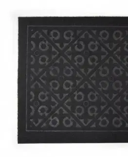 Rohožky Kinekus Rohož 40x60 cm guma + textil čierna ORNAMENT bezokrajová