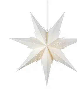 Vianočné svetelné hviezdy Markslöjd Visiaca hviezda Daria, biela Ø 60 cm
