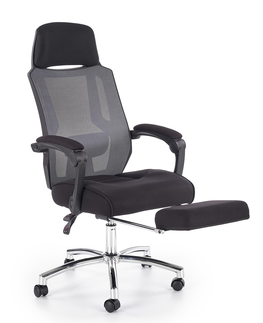 Kancelárske stoličky HALMAR Freeman kancelárske kreslo s podrúčkami čierna / sivá