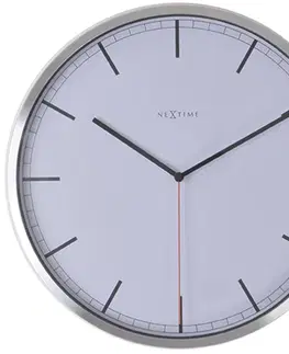 Hodiny Nástenné hodiny 3071wi Nextime Company White Stripe 35cm
