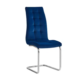 Jedálenské stoličky a kreslá Jedálenská stolička SALOMA NEW Tempo Kondela Modrá