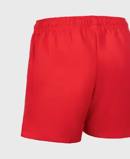 nohavice Šortky na rugby R100 pre dospelých s vreckami červené