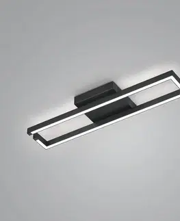 Stropné svietidlá Knapstein Stropné LED svetlo Yoko up/down obdĺžnikové čierna