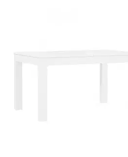 Jedálenské stoly Rozkladací stôl Tuluza PRTT402 140/240x90cm biela lesklá/biela