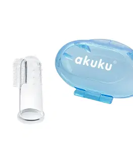 Kúpanie a hygiena Akuku Prvá zubná kefka s puzdrom 