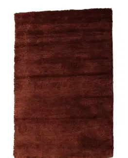 Koberce a koberčeky KONDELA Luma koberec 170x240 cm bordovohnedá