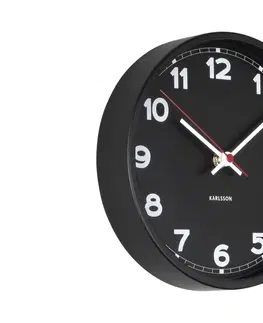 Hodiny Nástenné hodiny New Classic Karlsson KA5846, čierna 20cm 