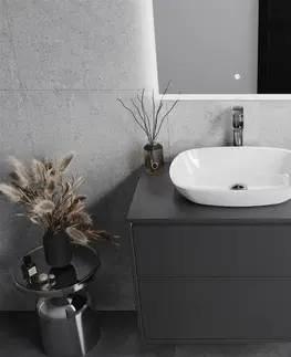 Kúpeľňa MEXEN - Araks sklenené umývadlo 54x39 cm, biela 24155430