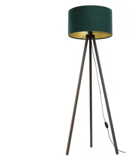 Lampy  Stojacia lampa STANDART 1xE27/60W/230V zelená/hnedá 