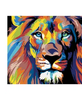 Kreatívne a výtvarné hračky ZUTY - Diamantové maľovanie (s rámom) - Farebný lev II