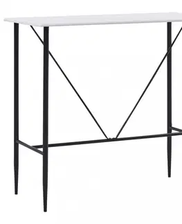 Barové stoličky Barový stôl 120x60 cm Dekorhome Čierna