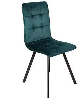 Čalúnené stoličky Stolička Orlando fľaša zelená