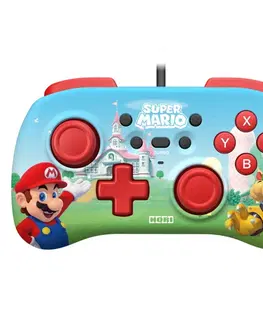 Príslušenstvo k herným konzolám HORI HORIPAD Mini ovládač pre Nintendo Switch (Super Mario) NSW-276U