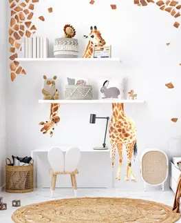 Nálepky na stenu Nálepky do detskej izby - Hravá žirafa
