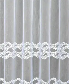 Záclony Záclona markizeta, Vlny metráž, biela 250 cm