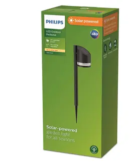 Solárne lampy Philips Philips LED solárne zemné svetlo Fyve
