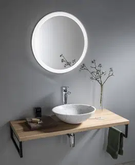 Kúpeľňa SAPHO - BLOK kamenné umývadlo Ø 42 cm, biela carrata mat 2401-42
