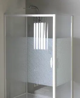 Sprchovacie kúty GELCO - ETERNO bočná stena 800mm, sklo STRIP GE3380