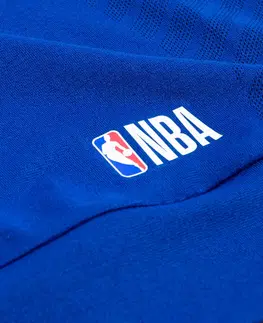 tričká Pánske spodné tričko NBA Warriors s dlhým rukávom modré