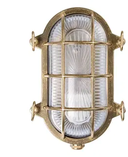 Vonkajšie nástenné svietidlá Moretti Luce Nástenné svetlo Tortuga 22,5cm prírodná/číra