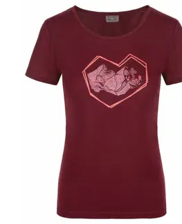 Tričká Dámske outdoorové triko Kilpi GAROVE-W tmavo červená 36