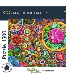 Hračky puzzle TREFL -  Puzzle 1500 UFT - Svet rastlín