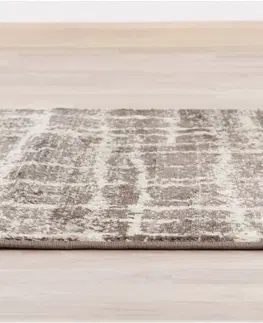 Koberce a koberčeky KONDELA Stellan koberec 57x90 cm béžová / hnedá