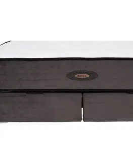 Postele Boxspringová posteľ 160x200, sivá, MERSIA