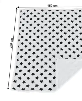 Deky Obojstranná baránková deka, vzor hviezdy, 150x200, SEOLA