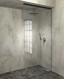 Sprchovacie kúty POLYSAN - ARCHITEX sada pre uchytenie skla, podlaha-stena-strop, max.š. 1200, čierna matná AXL2812B