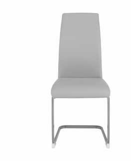 Jedálenské stoličky KONDELA Nobata jedálenská stolička svetlosivá / sivá