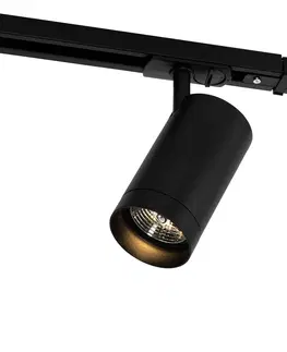 Kolajnicove svietidla Moderný 1-fázový koľajnicový systém s 5 reflektormi AR70 čierny - Jeana Luxe