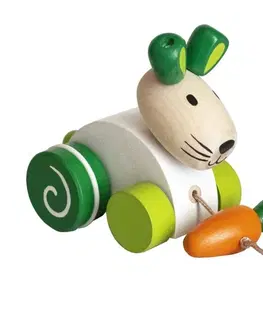 Drevené hračky DETOA - Zajac s mrkvou