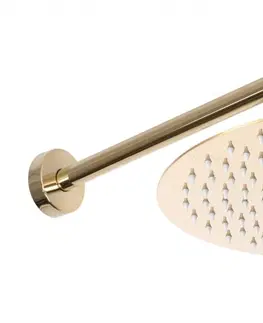 Sprchy a sprchové panely REA - Podomietková sprchová sada LUNGO - zlato + termostat + BOX REA-P8550
