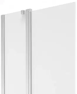 Sprchové dvere MEXEN - Flip vaňová zástena 1-krídlo 80x150 cm, dekor, chróm 894-080-101-01-30