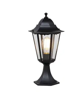 Vonkajsie osvetlenie Klasická vonkajšia základňa lampy čierna 48,6 cm IP44 - New Orleans