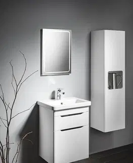 Kúpeľňa SAPHO - ELLA umývadlová skrinka 46,5x65x38,5cm, 2x zásuvka,biela EL052-3030