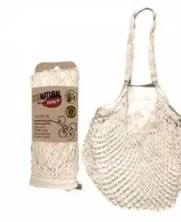 Nákupné tašky a košíky Kinekus Taška nákupná sieťová bavlna ECONATURAL 45x35cm, dlhé ucho