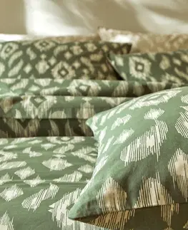 Bavlnené Dvojfarebná posteľná bielizeň Kilim s etno vzorom, bavlna