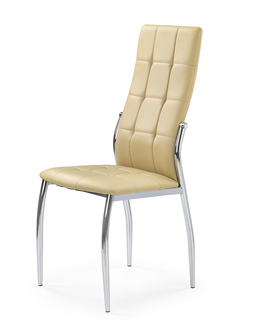 Jedálenské stoličky HALMAR K209 jedálenská stolička béžová / chróm