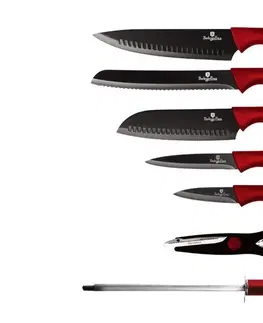 Sady nožov BLAUMANN - Nože sada 8dílná Burgundy