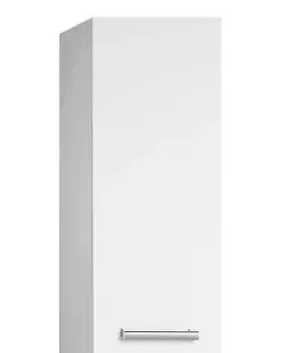 Kúpeľňa AQUALINE - VEGA Skrinka vysoká s košom, 40x184x31cm, biela VG180