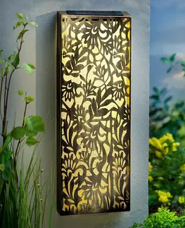 Vonkajšie osvetlenie Solárne dekorácie na stenu Kvetinové ornamenty