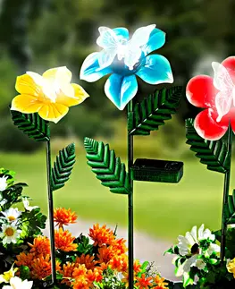 Drobné dekorácie a doplnky 3 solárne kvetiny